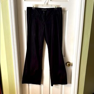 New York & Company Manhattan Chino Wide Leg Black Trousers